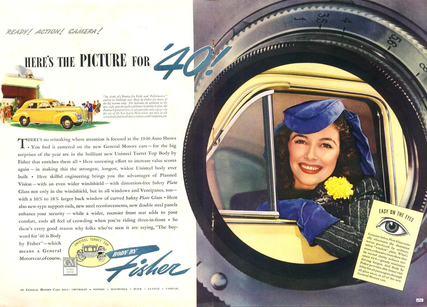 1940 Pontiac Auto Advertising